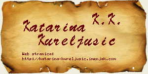Katarina Kureljušić vizit kartica